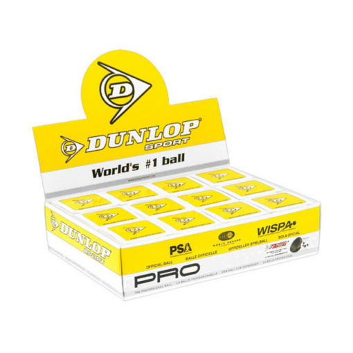 Dunlop Pro 1 ball box (Double Yellow dot)
