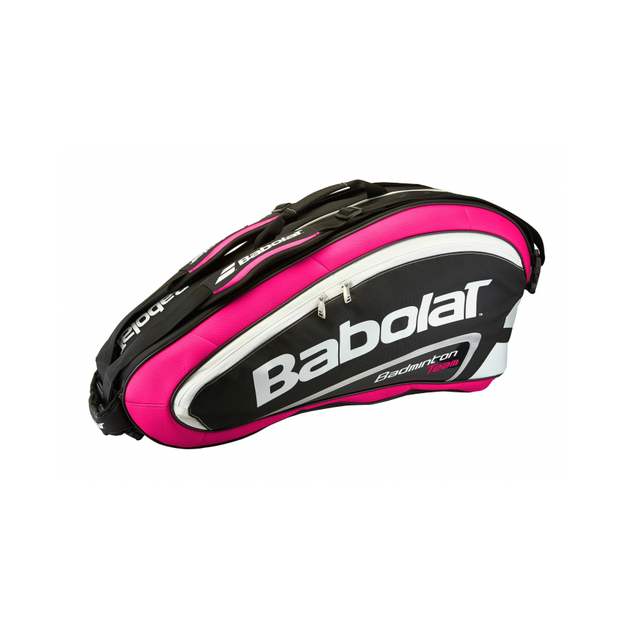 BABOLAT BADMINTON PRO LINE 2015 x 4 Racket Holder Bag - Pink / Black ...
