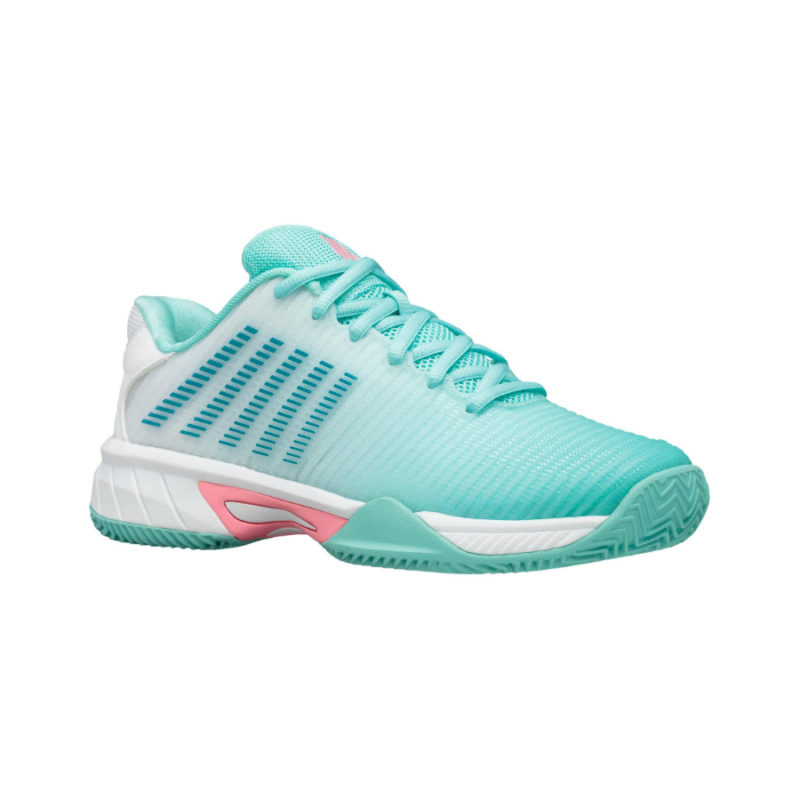 K-Swiss Hypercourt Express 2 HB Girls Tennis Shoes - Aruba Blue/Pink