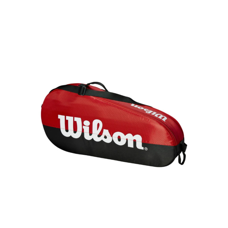 Wilson Team 1 Compartment Racket Bag - Black/Red