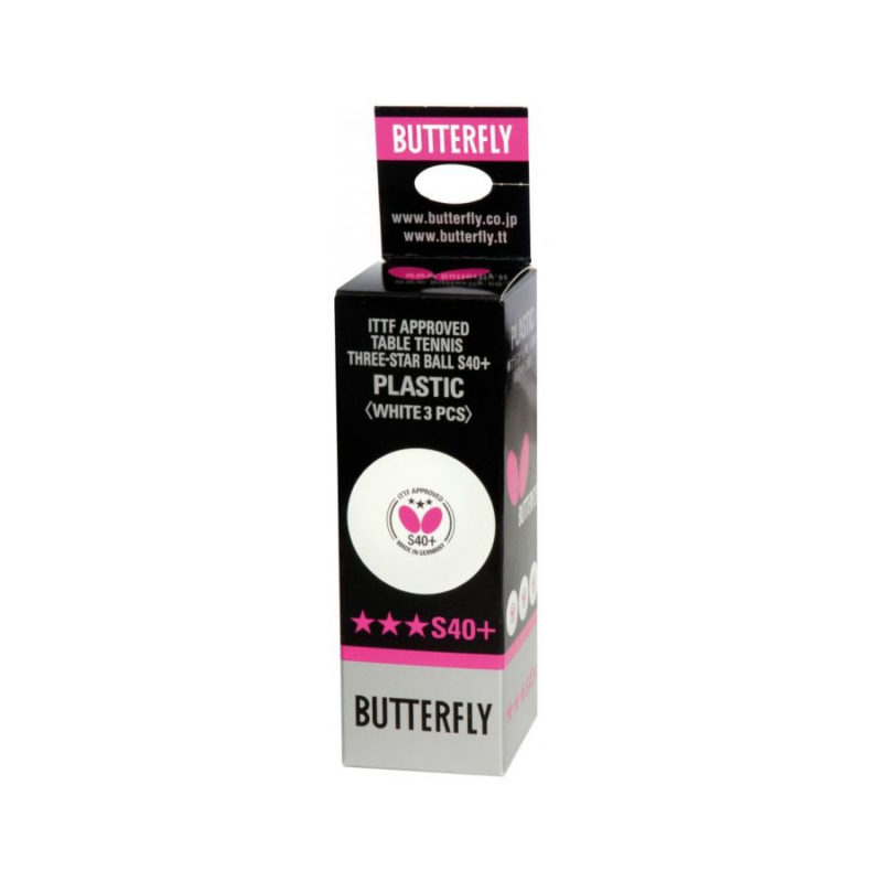 Butterfly S40+ 3 Star Table Tennis Balls