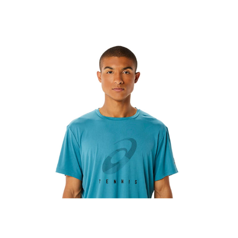 Asics Mens Court spiral Tennis T-Shirt