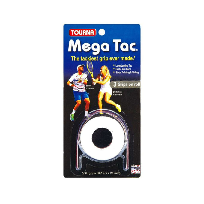 Tourna Mega Tac Overgrip x 3 White